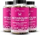 Metabolism pentru ei 3-pack Bundle - pierdere în greutate pastile pentru femei - Apetit Suppressant, Fat Burner, Booster metabolic - Combat Cravings & Lose Belly Fat - Berberine, Crom Picolinat & Guarana