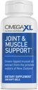 Suport comun OmegaXL - Suport muscular natural, ulei verde cu vârf Mussel, Pastile Gel moale, Drug-Free, 300 Conte