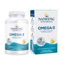 Nordic Naturals Omega-3, Lemon Flavor - 180 Geluri moi - 690 mg Omega-3 - Ulei de pește - EPA & DHA - Suport imunitar, Brain & Heart Health, Optimal Wellness - Non-GMO - 90 Servings