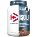 Dymatize ISO100 Hidrolized Proteine Powder, 100% Whey Izolate Proteine, 25g de proteine, 5,5g BCAAs, Gluten gratuit, Absorbare rapidă, Easy Digesting, Gourmet Ciocolata, 3 Pound (42 Servings)