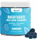 Mullein Gummies pentru Plămâni - Lung Detox Gummies - Zilnic de asistență pentru sănătatea respiratorie - Curățare pentru fumatori - Alergie, Sinus, și Mucus Ajutor - Mullein Leaf Extract pentru Plămâni