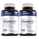 Complex de vitamina C 1000mg cu L-Lysine 500mg, Gluconat de zinc 12 mg, Bioflavonoids 300mg. Doctor Formate de magneziu Suplimente gratuite pentru suport sistem imunitar sănătos. Două sticle.(2)
