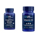 Prelungirea vieţii Super Omega-3 Plus Ulei de peşte EPA/DHA, Sesame Lignans & Vitamina D3 125 mcg (5000 UI), Sănătate osoasă, Performanţă cerebrală