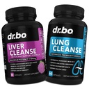 DR. BO Ficat Cleanse & Lung Suport pastile - Herbal Cleanser Formulas pentru a sprijini ficatul si sanatatea pulmonara
