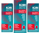 Kori Krill ulei Omega 3 supliment superior de ulei de absorbţie, EPA & DHA, 600 mg, 180 Softgels