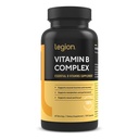 LEGION Vitamina B-complex (120 capsule) - Complex de vitamina B cu colină și inositol susține funcția de mood & ficat - Vegan B Complex vitamine suport energie Metabolizare și funcția musculară