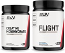 BARE PERFORMANŢĂ NUTRIŢIE BPN Creatină Monohidrat şi zbor Pre Workout (Zmeură albastră) Bundle