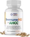 Imun-HD cu AHCC Supliment pentru Suport Imun,1500 mg extract de AHCC Mushroom + Olive Leaf & Querbetin cu Bromelain, Activitatea Celulei Natural Killer pentru Sistemul Imun, Functia Ficatului, 90 Caps, RBG