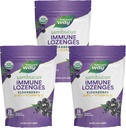 Natura's Way Sambucus Immune Lozenges, Zinc + vitamina C, Black Elderberry Extract, USDA Certified Organic, Original Berry Flavored, 24 Lozenges (Packing May Vary) - 3 Pack