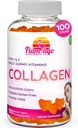 Colagen Gummies- Natural Marine Colagen pentru femei, și Bărbați- Colagen Suplimente pentru păr de piele, Nails- Hydrolyzed Tip 2 & 1 3- Înlocuiți pastile și pulberi - No Gelatină, Kosher, Halal- 100 Ct.