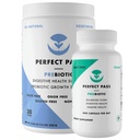 PREbiotice PERFECT PASS si Probiotice pentru sanatate digestiva, Capsule si Powder Supliment Bundle pentru adulti, Bacilul Natural Strains cu PHGG pentru wellness gutos si digestiv