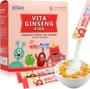 Vita Ginseng Kids, Vitamina D, Zinc, 7 Berries, Banana, 20 Legume, Milk Powder for Immune Support, Focus and Memory Boost, 30 Pachete (1Set)