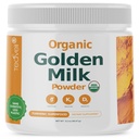 Pudră organică de lapte de aur cu vitamine D3 & K2, Turmeric, ghimbir, curcumină, scorțișoară, KSM66 Ashwagandha, Sfântul Basil & Prebiotice naturale