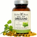 Ulei de rădăcini de Oregano - Produs din ulei de Oregano Marea Mediterană - 90 Easy to Swallow Softgel Capsule - Extra Putere 150mg