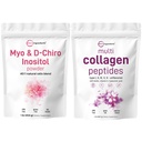 Micro Ingrediente Multi Colagen Pudră de proteine 2lbs & Myo & D-Chiro Inositol pulbere Bundle 2 Pachet de 2 