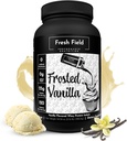 Teren proaspat Pulbere de proteine Vanilie - 25g Izolat de proteine Whey, Gluten-Free & Soia-Free, Zahar-Free, 30 Serviri - Natural Whey Pulbere de proteine pentru antrenament Fitness & Nutriție Shakes - 2.16 lb