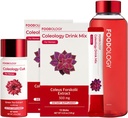 ALIMENTOLOGIE Redbottle 1-Month Burning Set/Coleologie Drink Mix(2ea) & Coleology Cut(1ea) & Water Bottle(1ea)