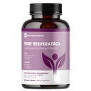 Pure Resveratrol Supliment - Extra Putere 600mg Trans-Resveratrol Per Serve - pentru inima, Cognitive, Immune Health Support 