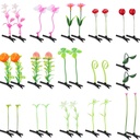 30 buc Stil mixt clipuri de par pentru femei si fete - Bean Sprout, floare, Iarba, Butterfly Hairpins & Barrettes - mare pentru școală, Acasă, Petrecere, Crăciun