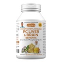 ANDREW LESSMAN PC Ficat și creier Beneficii 60 Softgels - Fosfatidil Choline, Cel mai important bloc de construcții pentru ficat sănătos și structura creierului, funcție. Fără aditivi. Uşor de înghiţit softgels