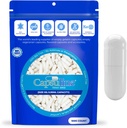 Capsuline Dimensiune 000 - Capsule albe goale de culoare - 1000 Conte - Capsule goale cu pilulă de gel - DIY Capsule pure cu pilulă bovină - Capace goale - Kosher și Halal Certified - Ne-GMO certificate