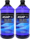American Biotech Labs ASAP 10 PPM Silver Sol Immune System Support 2 Pachet de 32 Oz Totalling 64 Oz