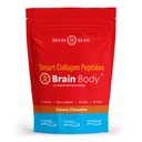 Creier Body Colagen Peptides pulbere - Vital Proteina si Colagen Supliment pentru femei si barbati - Hidrolizat de tip I & III pentru pielea parului, unghii si sanatate comuna - 25 Serviri - Cremy Ciocolata Naturala - 997g