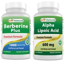 Cele mai bune naturale Berberine Plus 1000mg & Alpha Acid lipoic 600 mg