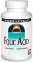 Sursa Naturals Acid folic 800 mcg Supliment alimentar - 1000 comprimate