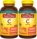 Natura făcut vitamina C masticabil 500 mg, supliment alimentar vitamina C pentru suport imunitar, 150 comprimate, 150 zile de aprovizionare (pachet de 2)