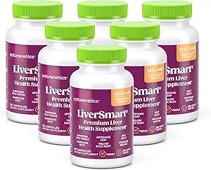 LiverSmart - Liver Cleanse & Reparation Formula cu European Milk Thistle, Silymarin, Artichoke, Dandelion, Yellow Dock Root, Beet Root - Suplimentul la Ajutor, Reînnoirea și sprijin Sănătatea ficatului (6)