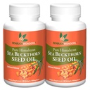 Sea Buckthorn Seed Oil, Made with Organic Sea Buckthorn, 60 Count Softgels (Pache of 2)