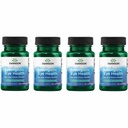 Swanson Lutein & Zeaxanthin Sinergistic Eye Health Vision Retina Macula Supplement (Lutein 20 mg & OmniXan Zeaxantină 2 mg) 60 Softgels Sgels (4 Pack)