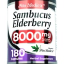 Lab - Elderberry - Sambucus Elderberry 8000 mg, 180 capsule - Capsule de soc - Black Elderberry - Supplement de sprijin imun - Vitamine pentru femei si barbati, Ultra mare absorbtie
