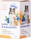 Lutein pentru câini și Cat Eye Supliment Astexanthin Toate Ingredient Natural Uman de suport Tear Stain Immune,Lutein Soursed din SUA, Îmbunătățiți Vision Health Antioxidanti- 2.8 Oz