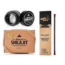 NATURAL SHILAJIT Resin - 20 Gram Shilajit Supliment cu acid fuzelian & Trace Minerale & Shilaj Sticks miere 7 Conte