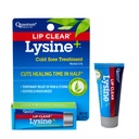 Sanatate Quantum Lip Clear Lysine+ Rece Soothe & Moisturize Mouth Sores - L-Lysine Mentol Calendula & Propolis Ointment - Febră transparentă Blister Vindecare Balsam - 0,25 Oz