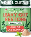 Yuve Gut Health Restore, Vegan & Non-GMO Sleaky Gut Repair Supplements, Helps to Relief Bloating, Heartburn, Constipation, Gas & SIBO, with L-Glutamine, Licorice, & Aloe, Pharmaceutical Grade, 30 Servs