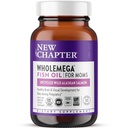 Noul capitol Wholemega pentru mame supliment de ulei de pește, capsule mici, 2000 mg per servire, prenatal DHA cu Omega-3 + vitamina D3 pentru suport prenatal și postnatal, 500mg fiecare - 90 Conte
