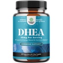Suplimentul DHEA pentru femei şi bărbaţi - DHEA 50mg pură pentru echilibrul hormonal, îmbunătăţeşte stabilitatea dispoziţiei, funcţia creierului, sistemul imunitar, energia şi fertilitatea - Capsule dehidroepiandrosteron pentru adulţi - 60 Ct