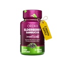Capsule de Elderberry OrzAX - Supliment de suport imunitar cu vitamina C și zinc elderberry - Supliment antioxidanți pentru femei și bărbați (60 capsule vegetale)