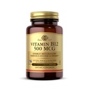 Solgar Vitamina B12 500 mcg - 100 Capsule vegetale - Energie Metabolizare și Sistem nervos Suport - Non-GMO, Vegan, Gluten & Dairy Free, Kosher, Halal - 100 Serviri