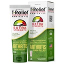 T-Relief Extra Putere Artrita Crema Arnica +12 Durere Relieving Medicamente naturale Ajutor Soothe Soreness Stiffness Dureri și dureri în articulații natural - 3 oz