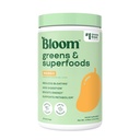 Bloom Nutriție Superfood Greens Pulbere, Enzime digestive cu Probiotice și Prebiotice, Sanatate Gut, Ajutor Blooting pentru femei, Chlorella, Green Juice Mix cu Root Powder, 25 SVG, Mango