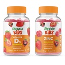 Vitamina D Lifeable Copii + Zinc Copii, Gume Bundle - mare Tasting, Supliment de vitamine, Gluten gratuit, OMG gratuit, Gummy masticabil
