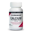 Kirkman - Bisglicinat de calciu Chelat 200mg - 120 capsule - fără vitamina D3 - ajută la menținerea oaselor puternice - hipoalergice