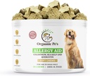 Herbal Dog Alergie Relief cu SEA KELP - Colostru - QUERCETIN - Ciuperci - Omega + 11 Natural Alergie Plante de relief - Chews moale pentru piele și alergii sezoniere