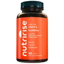NutriRise capsule organice Ashwagandha rădăcină cu Pepper negru, 1300mg, stres natural & Mood, supliment de sprijin tiroidian și imun, Claritate, Focus & Energie, Gluten gratuit, 60 Conte